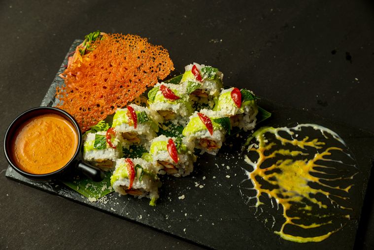 sushi, tadka sushi, Punjabi tadka sushi