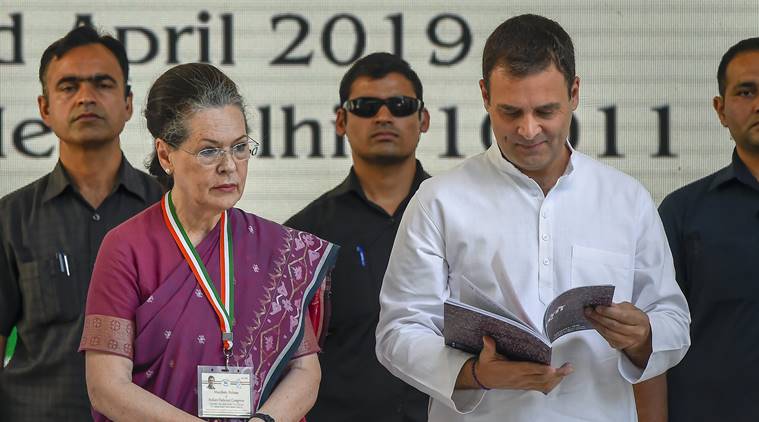 congress manifesto, rahul gandhi, कांग्रेस का घोषणापत्र, rahul gandhi congress manifesto, 2019 lok sabha elections, election news, indian express,