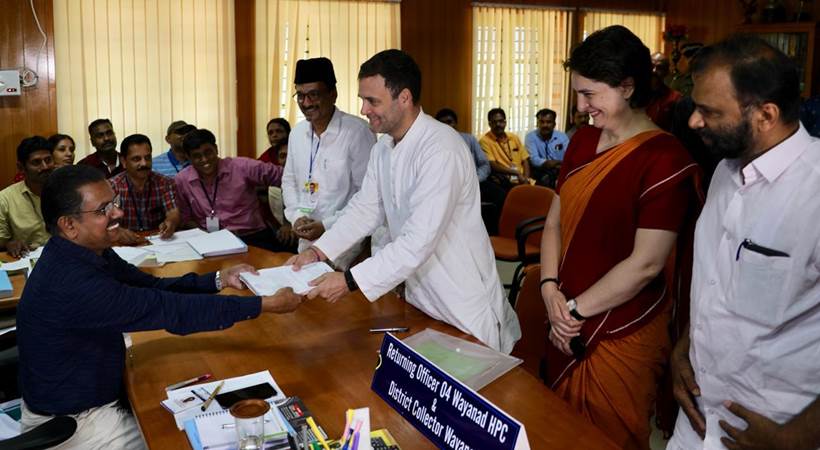 Lok Sabha Elections 2019: Rahul Gandhi Files Nomination From Wayanad ...