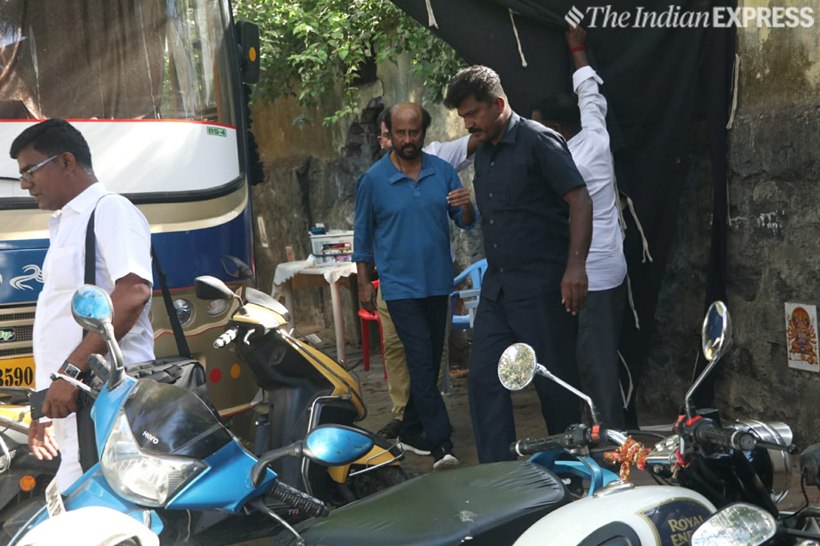 Rajinikanth spotted in Mumbai