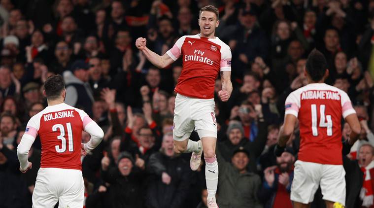 Arsenal vs Napoli Aaron Ramsey