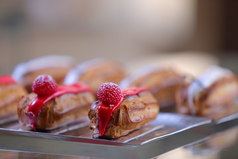 Raspberry Crumble Eclair, dessert, dessert recipe, indian express