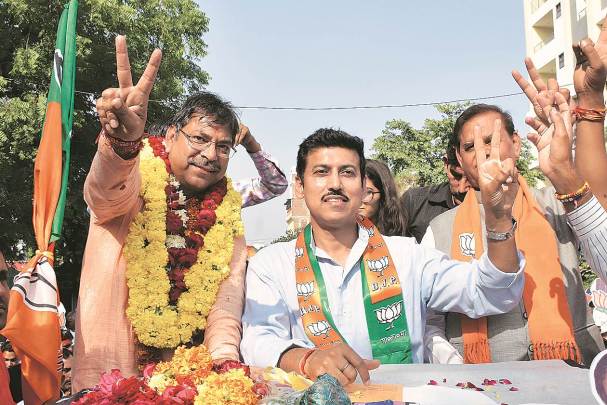 lok sabha elections, Rajyavardhan Singh Rathore, Rajyavardhan Rathore Jaipur MP, Krishna Poonia, lok sabha elections 2019, lok sabha polls, election news, rahul gandhi congress, indian express