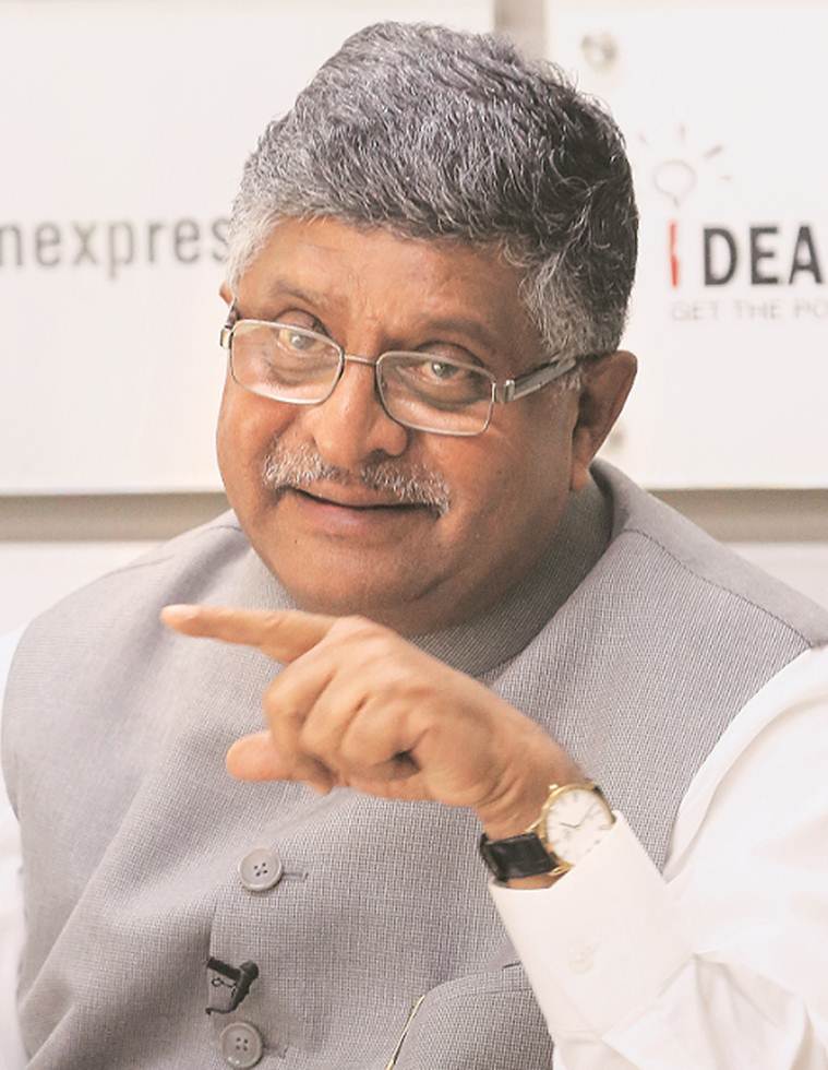 ravi shankar prasad, ravi shankar prasad interview, ravi shankar prasad idea exchange, ravi shankar prasad on lok sabha polls, ravi shankar prasad on bjp win, bjp chances in 2019 elections, 2019 lok sabha elections, lok sabha elections, election news, indian express