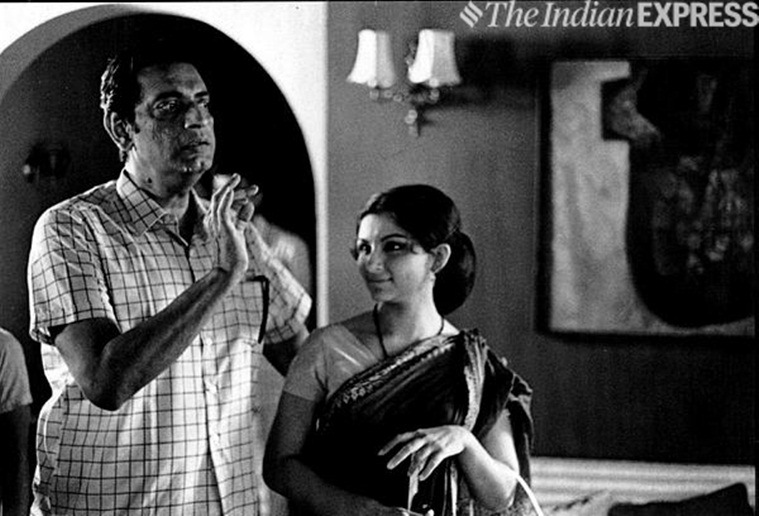 satyajit ray with sharmila tagore