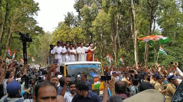 Lok Sabha elections 2019: Rahul Gandhi files nomination from Wayanad, holds road show