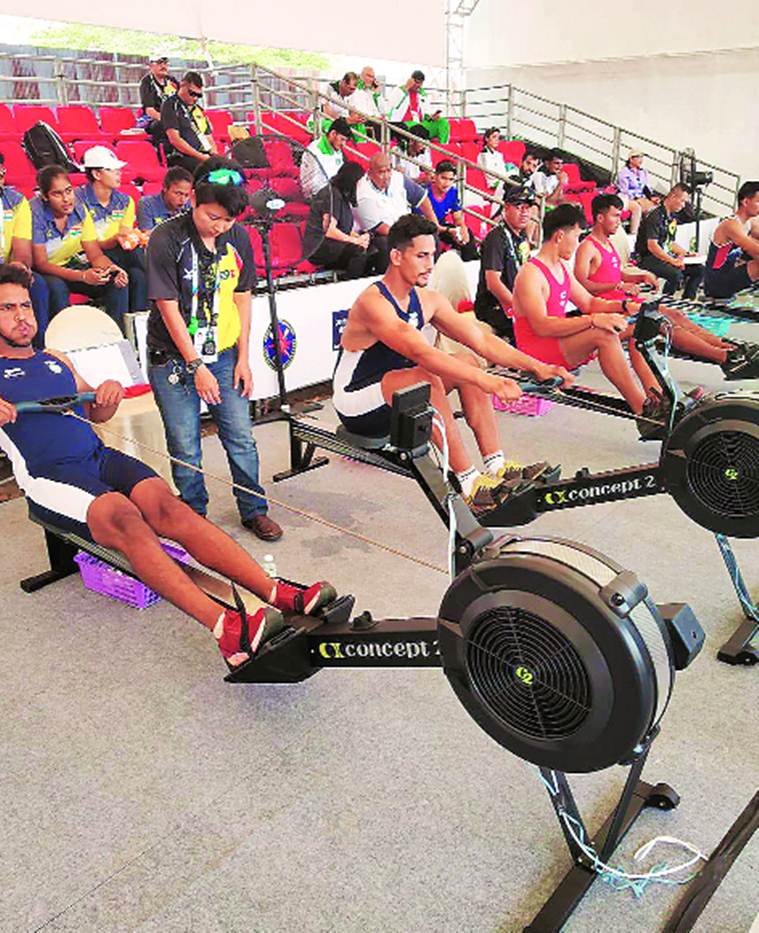 rowing, india rowing team, Inderpal Singh, Inderpal Singh indoor rowing, Tokyo Olympics, sports news, indian express
