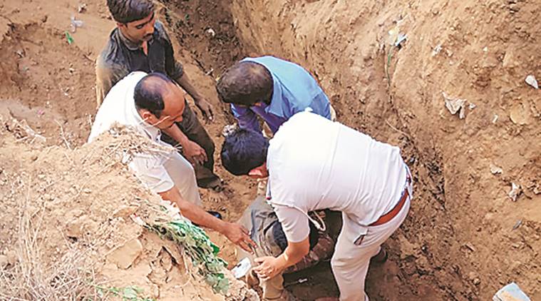 Gurgaon: Buried under sand, workers rescued