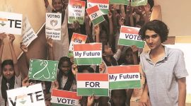 lok sabha elections, lok sabha elections 2019, lok sabha polls, mumbai elections, elections in mumbai, election season, schools, schoolkids, awareness campaigns, voter turnout, voters, rap songs, importance of voting, election news, indian express news