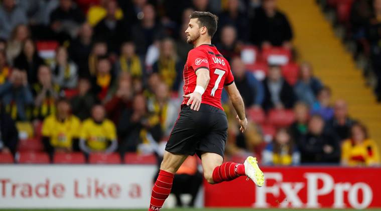 Southampton's Shane Long celebrates scoring their first goal