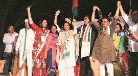 Lok Sabha polls: Shatrughan Sinha campaigns for Urmila Matondkar, Sanjay Nirupam