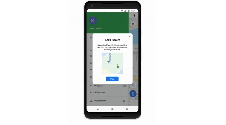 Preparado? Google trouxe Snake para o Maps no dia das mentiras