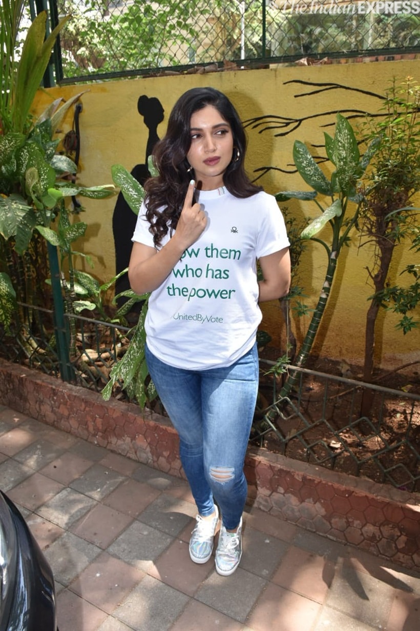 bhumi pednekar vote event