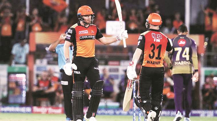 ipl 2019, srh vs kkr, srh vs kkr result, Jonny Bairstow, david warner, srh vs kkr report, khaleel ahmed, warner, bairstow, indian express news