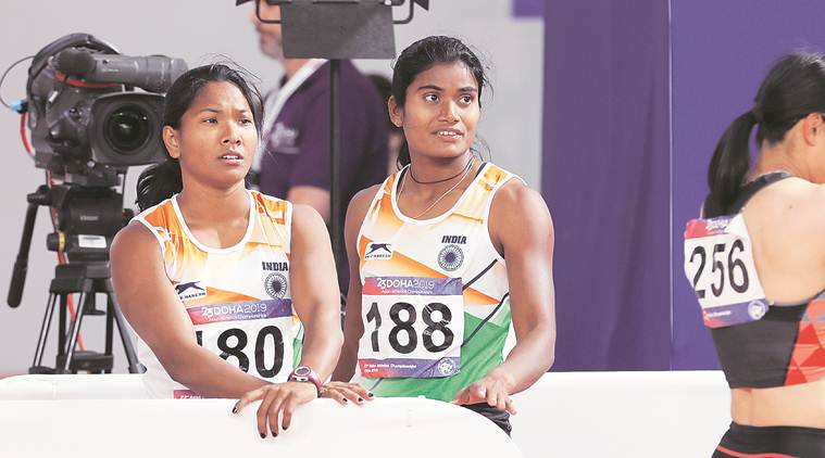 Swapna Barman, Heptathlon, Asian Athletics Championships, swapna barman silver, barman silver, swapna silver, aac day 3, dutee chand, jinson johnson, sports news, indian express