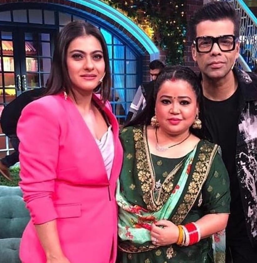 Bharti singh, kajol, karan johar