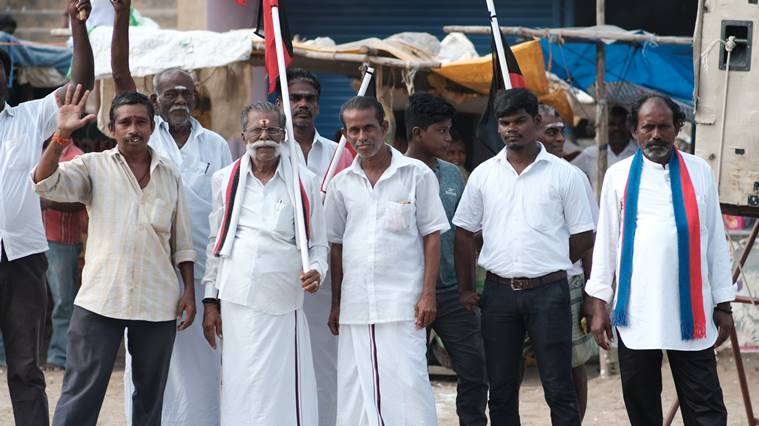 In Tamil Nadu, a rising sun and setting stars