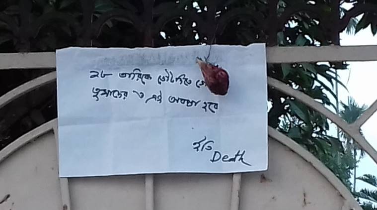 Political threats days before East Tripura polling: Severed chicken heads, handwritten notes