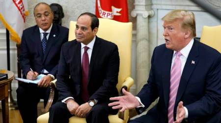 Peace workshop, US Peace workshop, Trump peace workshop, Israeli-Palestinian peace conference, Bahrain peace conference, Mideast peace, White House Abdel-Fattah el-Sissi, Egypt government, Donald Trump, World news, Indian Express news 
