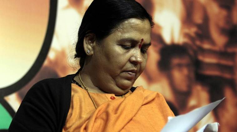 Uma Bharti, PM Narendra Modi, delhi election results, delhi assembly election result, Congress, AAP, indian express