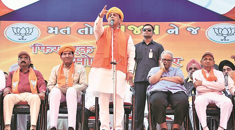 lok sabha elections, lok sabha elections 2019, lok sabha polls, elections, gujarat, gujarat elections, elections in gujarat, vijay rupani, narendra modi, bjp, congress, india pakistan, sam pitroda, pulwama attack, balakot air strike, gujarat news, election news, indian express news