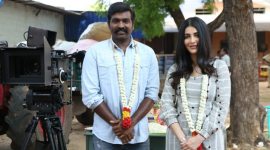 Labaam actors Vijay Sethupathi and Shruti Haasan