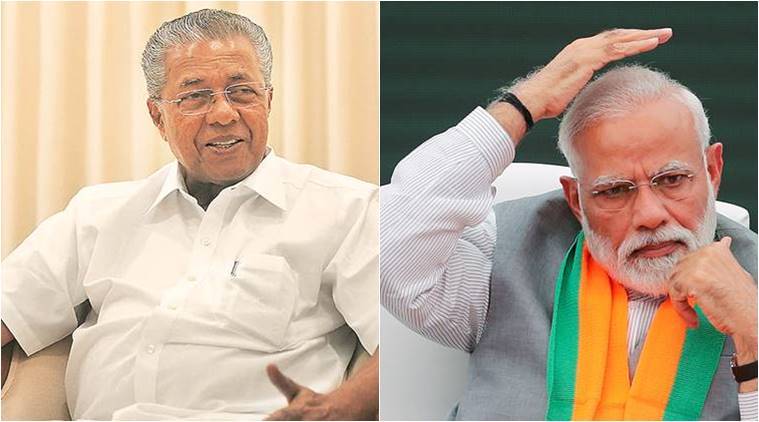 Piunarayi vijayan, pm modi, sabarimala, lor ayyappa, ayyappa devotees, lok sabha election, model code of conduct, election news, lok sabha elections, lok sabha polls, lok sabha polls 2019, indian express