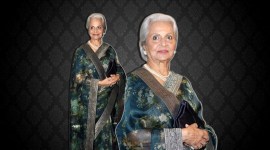 waheeda rehman, waheeda rehman sabyasachi, waheeda rehman sabyasachi sari look, waheeda rehman sabyasachi sari, alia bhatt sabyasachi, alia bhatt sabyasachi look, indian express, indian express news