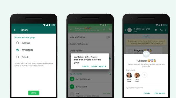 WhatsApp, WhatsApp new feature, WhatsApp update, WhatsApp invite system for groups, WhatsApp group invites, WhatsApp privacy feature, WhatsApp group settings feature, WhatsApp invite system