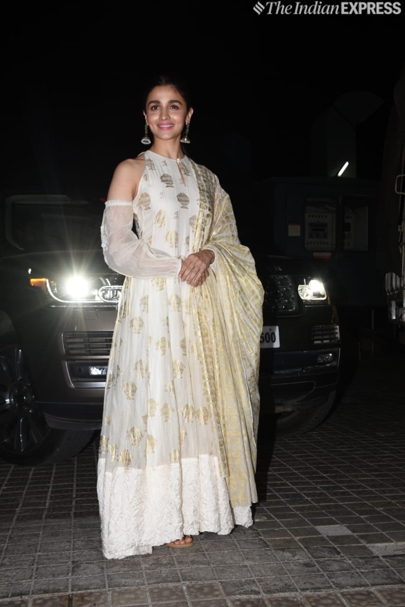 Alia Bhatt at No fathers in kashmir screening