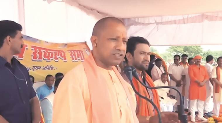 BJP, Yogi Aditya Nath, Yogi BJP, UP CM, Yogi UP, Adityanath UP, Samajwadi party, SP, SP-BSP, SP UP, Yogi in UP, UP rally, UP election rally, Azamgarh, Azamgarh candidate, Nirahua, Nirahua BJP, Azamgarh BJP candidate, UP Elections, Election commission, Lok Sabha Elections 2019, Decision 2019, Election news, Indian Express