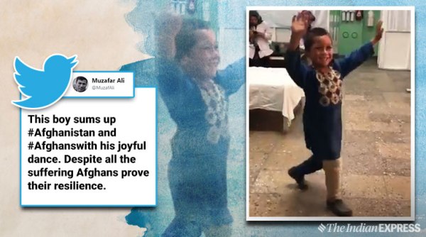 afghan boy prosthetic, afghan landmine, afghanistan landmine explosion, afghan boy dance prosthetic leg, viral video, indian express, good news