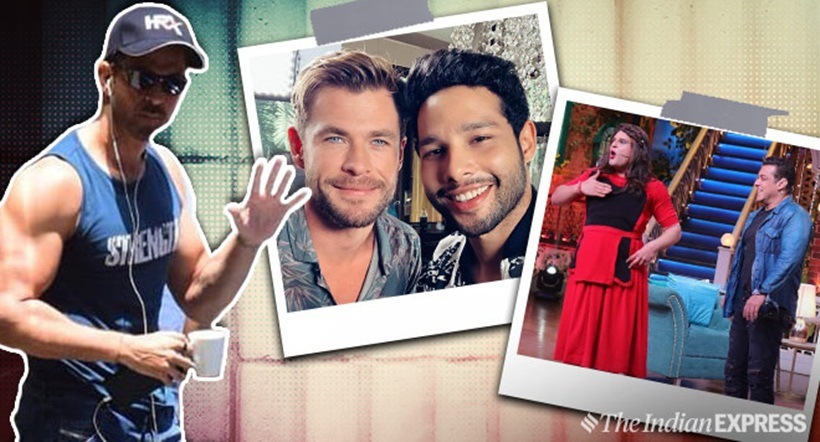 siddhant chaturvedi with chris hemsworth, katrina kaif on the kapil sharma show