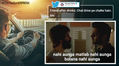 Mumbai Police join in Kabir Singh meme-fest and it's bang on! | Trending  News,The Indian Express