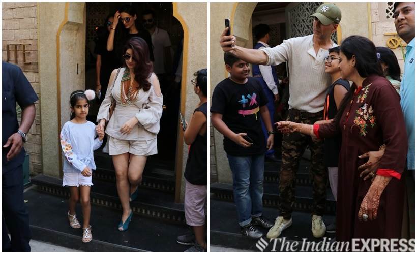 Akshay Kumar, Twinkle Khanna, Nitara Kumar