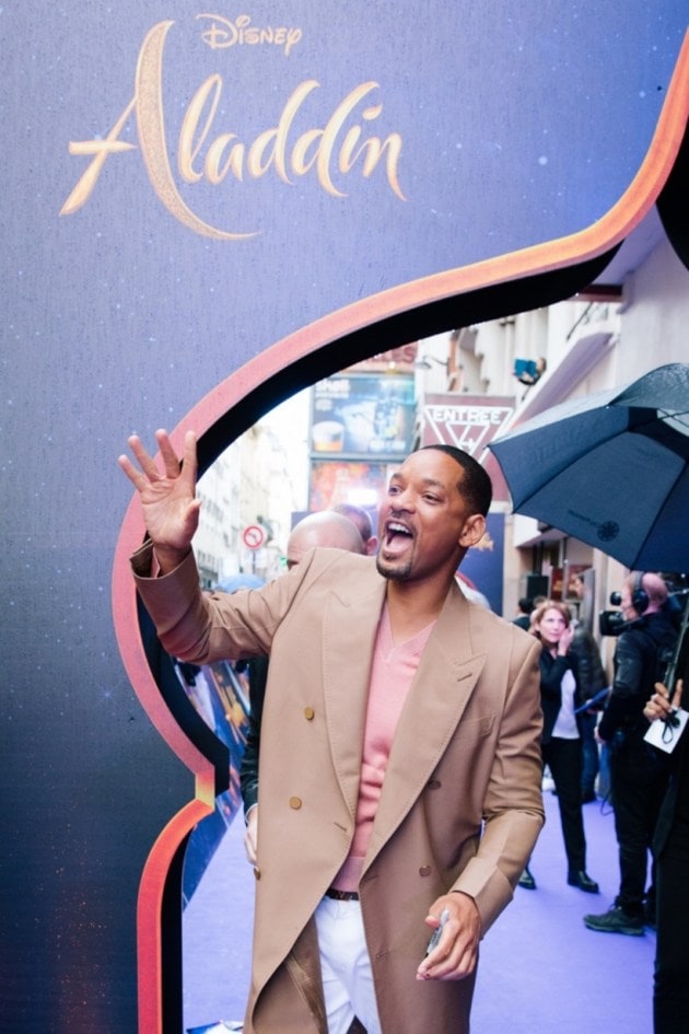 aladdin paris premiere, aladdin, aladdin live action, disney, aladdin world premiere, aladdin movie, will smith, Mena Massoud, naomi scott
