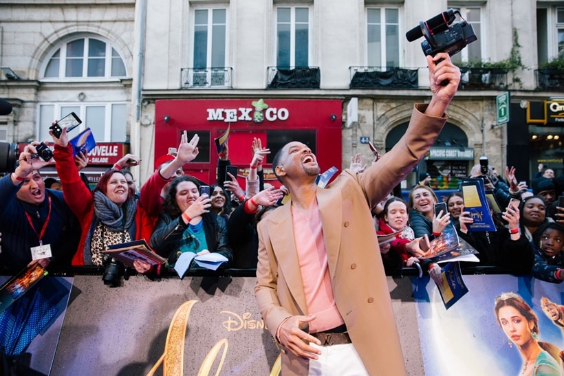 aladdin paris premiere, aladdin, aladdin live action, disney, aladdin world premiere, aladdin movie, will smith, Mena Massoud, naomi scott