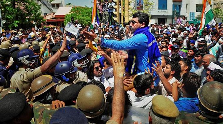 alwar gang rape, alwar gang rape protest, protest against alwar gange rape, gang rape, rape, demanding justice, rape victim justice, indian express