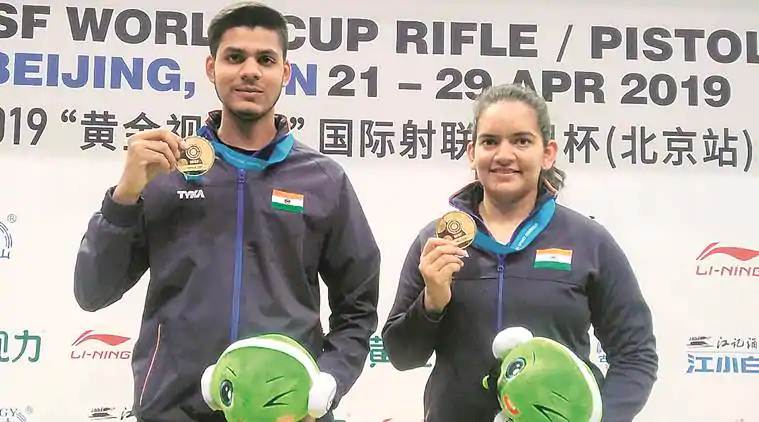 Anjum Moudgil, Divyansh Panwar, anjum divyansh, ISSF World Cup, shooting world cup, shooting news, sports news, indian express