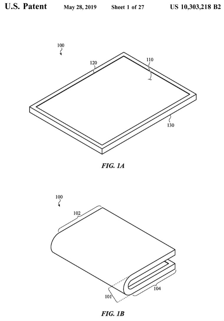 apple, apple patent, apple foldable screen patent, apple foldable device patent, apple foldable screen, apple foldable iphone, apple foldable smartphone, apple foldable ipad