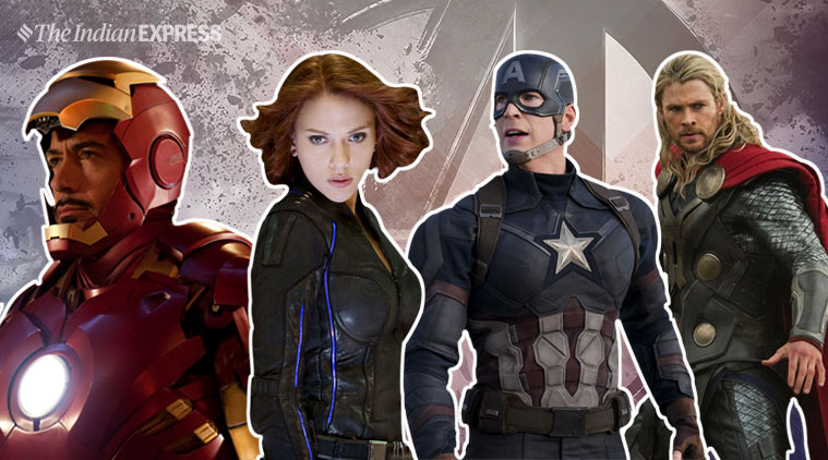   Avengers Endgame Original Six Iron Man Captain America Black Widow thor 