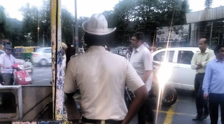 traffic police white hat