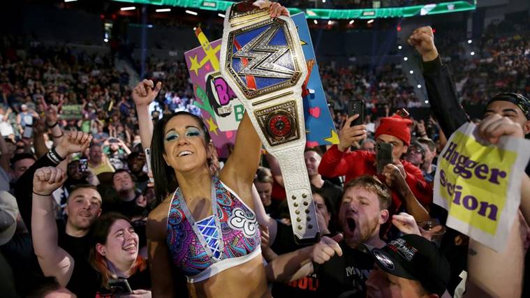 Bayley at the WWE Money In The Bank
