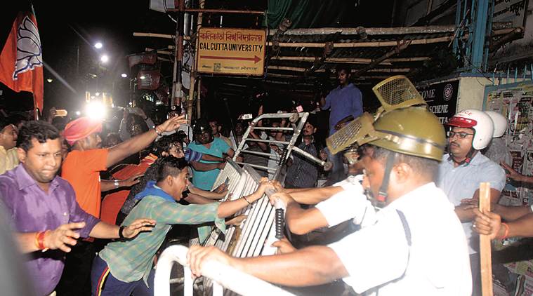 Bengal simmers after BJP and TMC clash during Shah’s Kolkata roadshow