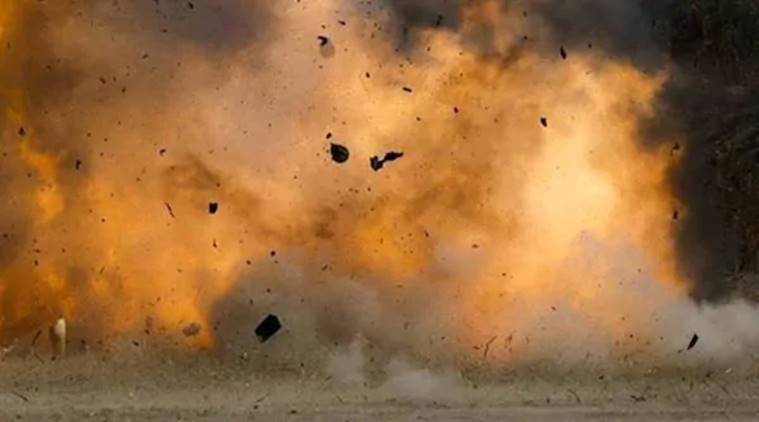 bomb, bomb explosion, bomb explosion in ahmednagar, maharahstra bomb explosion, police, scrap market, firing range, bomb blast, victims, india news, indian express news