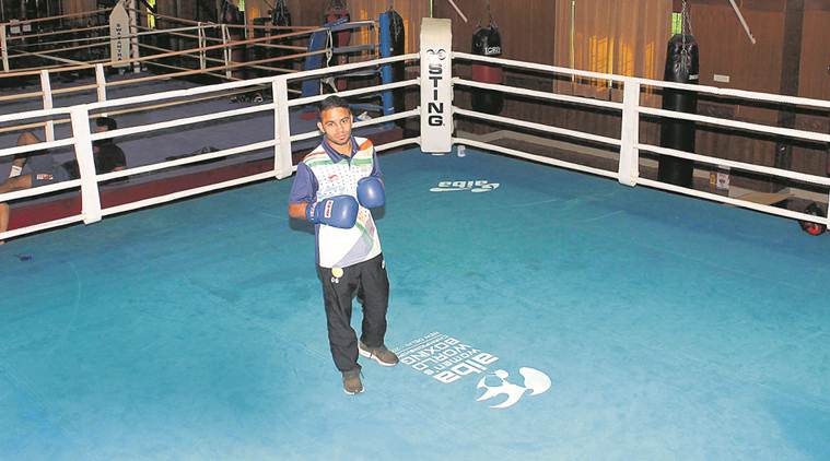 amit panghal, boxer, olympics, world championship, sports news, indian express