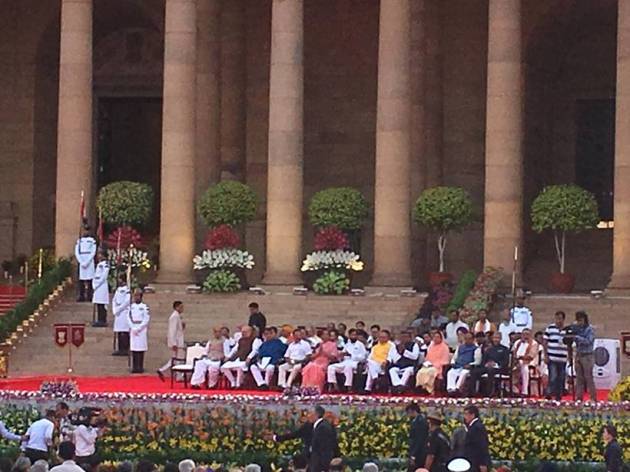 narendra modi, modi swearing in ceremony, modi swearing in ceremony, narendra modi oath taking ceremony, modi news, india news, indian express
