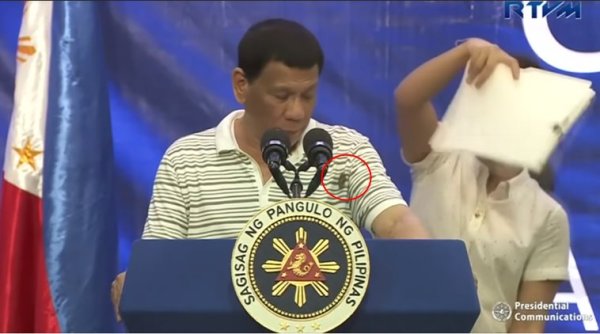 Philippine President, Rodrigo Duterte, Philippine President cockroach, cockroach on Philippine President, live speech blooper, viral video, funny news, indian express