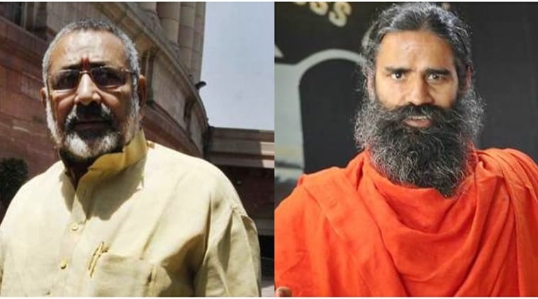 union minister giriraj singh, giriraj singh on baba ramdev, giriraj singh supports baba ramdev, yoga guru baba ramdev, population control, begusarai mp, india news, indian express