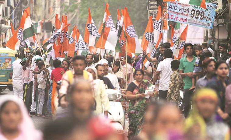 lok sabha election results, lok sabha election 2019 results, lok sabha elections bjp, BJP, AAP, Congress, arvind kejriwal, manoj tiwari, sheila dikshit,